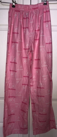 NHL; Pink Flyers Fleece Pajama Pants Size 14 Cover