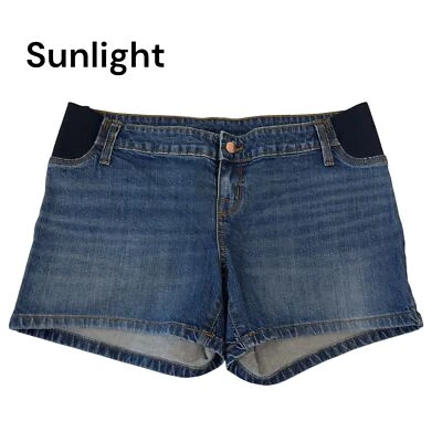 Isabel Maternity By Ingrid & Isabel Womens Mid-Short Denim Shorts Size 6 - Image 1 of 4