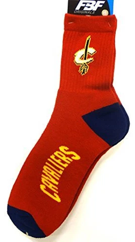 NBA Cleveland Cavaliers Team Color Quarter Sock Men's Size Medium 5-10   Medium Cover