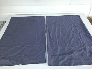 Baroque Solid Medium Gray 21 x 32" pair Pillow cases Polyester made in china - Picture 1 of 8