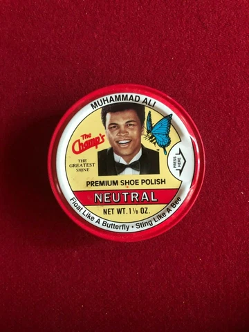 1980's, Muhammad Ali, "Un-Used", "The Champ's" Shoe Polish (Scarce / Vintage) Cover