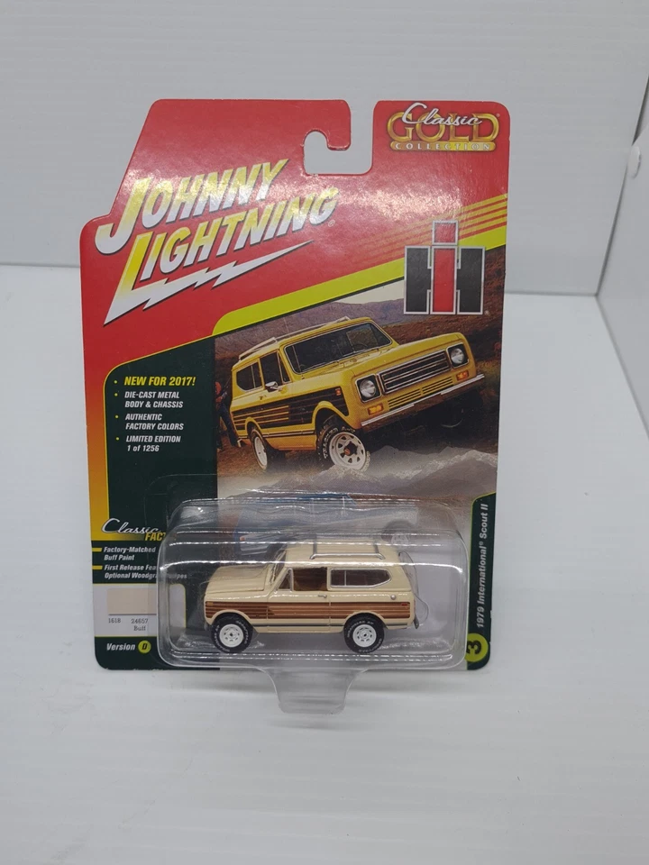Johnny Lightning Classic Gold 1979 International Scout ll pintura Buff 1 de 1256 Foto 1 de 4