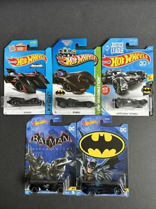 Lot Of 5 Hot Wheels DC Batman Batmobile Mix Years. - Picture 1 of 6