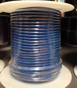 Carrete a granel calibre 12 100 pies, alambre de cobre varado de color azul (hecho en EE. UU.) - Imagen 1 de 3