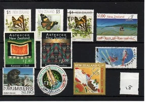NEW ZEALAND (18) Selection of higher values - minimum face $1 Commercally used - Picture 1 of 1