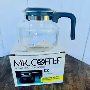 Vintage Mr. Coffee Replacement 12 Cup Decanter Glass Pot Model D12A New Open Box - Picture 1 of 8