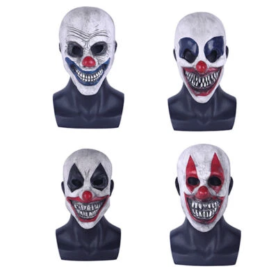 Halloween Scary Clown Joker Killer Robber Mask Cosplay Masquerade Props Latex - Image 1 of 4