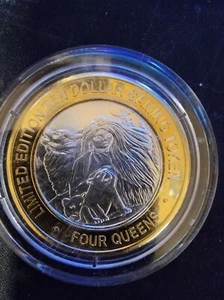 2024 FOUR QUEENS $10 Silver Strike Clad Female Baby Wolf Coin St. Patrick's Day - Picture 1 of 2