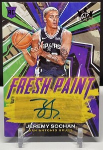 2022-23 COURT KINGS JEREMY SOCHAN 71/99 FRESH PAINT RC AUTO SPURS Rookie #FP-JSS