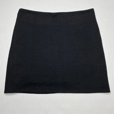 YA Los Angeles Womens A Line Skirt sz M Black Geometric Lined Lightweight - Image 1 of 4
