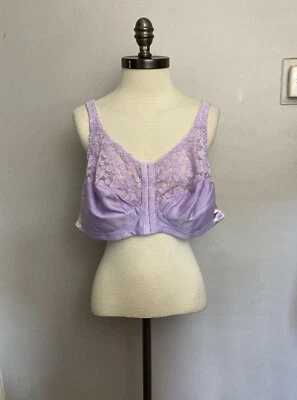 Sujetador cierre delantero inalámbrico 52B líder dama NUEVO encaje estilo 502 lavanda Foto 1 de 4