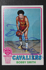 Bobby BINGO Smith Cleveland Cavaliers Signed 1973 Topps #49 Autograph Card