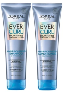 L'Oréal Paris EverCurl Shampoo and Conditioner Kit for Curly Hair, 8.5 Ounce, Se - Picture 1 of 2