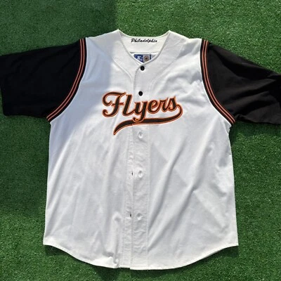 Camiseta deportiva vintage Starter - Philadelphia Flyers con botones talla XXL J1 Foto 1 de 4