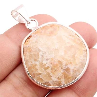 Jaspis Edelstein 925 Versilberter Anhänger Handmade Schmuck Gift 3.4cm P-12768 - Bild 1 von 3