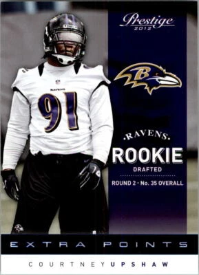 2012 Prestige Extra Points Blue #219 Courtney Upshaw/999 - NM-MT - Image 1 of 2