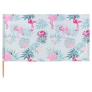 Strandzaun Wandschirm Sichtschutz, Strand Abdeckung 6 Meter H 100 cm Flamingos - Bild 1 von 5