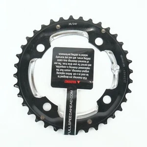 FSA Pro MTB 36t Chainring 104mm BCD 4 Arm 2x10 Speed Double Black - Picture 1 of 2