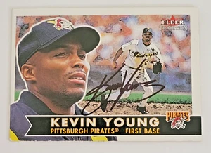 KEVIN YOUNG Signed 2001 Fleer Tradition #277 Pittsburgh Pirates Card AUTO - Picture 1 of 2