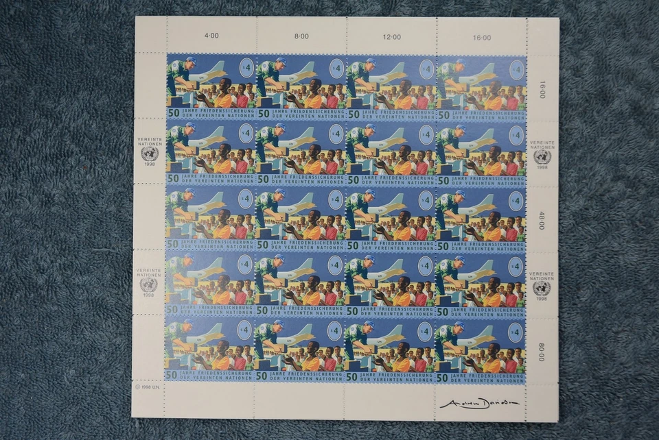 1998 UN Peacekeeping Forces Full Sheet - Vienna A242 - MNH - Image 1 of 1