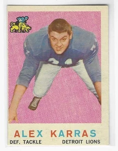 1959 ALEX KARRAS Rookie Topps #103 Lions Ex - Picture 1 of 2