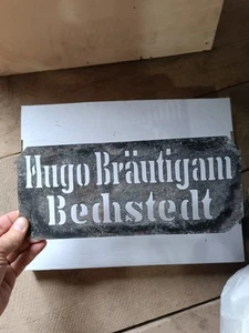 WW2 WWII GERMAN Stenciled plaque.ORIGINAL - Picture 1 of 7