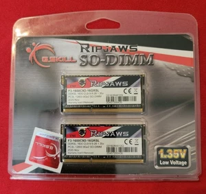 G. SKILL Ripjaws Series 16GB 2x8GB DDR3 1600 PC3L 12800 Memory F3-1600C9D-16GRSL - Picture 1 of 2