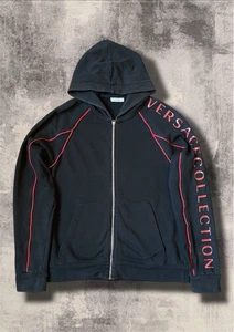 Black Versace Collection Zip Up Hoodie Medium - Picture 1 of 7