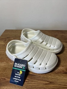 Robuste Hai Clogs EVA weiß Kinder Größe 10 brandneu - Bild 1 von 4