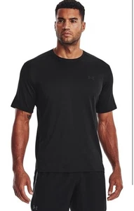 NEW Under  Armour Tech  Vent SS Loose Black/Pitch Grey Short-Sleeve T-Shirt L - Picture 1 of 7