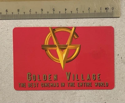 1990's Singapore Golden Village Cinema Movie Stored Value chip card - Image 1 of 2