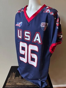 All Pro USA Football #96 Men's Football Jersey (2XL) Multicolor - Picture 1 of 7