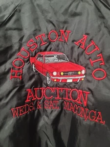 Hartwell Sports Nylon Jacket XXL Mustang Houston Embroidered Back - Made In USA - Picture 1 of 18