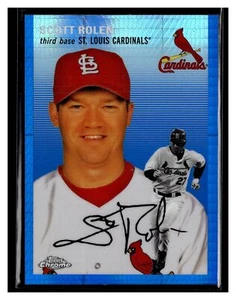2023 Topps Chrome Platinum Anniversary #136 Scott Rolen Blue Prism Refractor - Picture 1 of 2