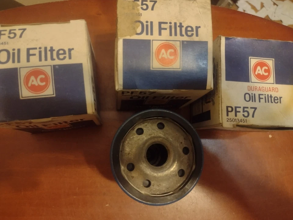 批量 3 件 PF57 正品 AC Delco 发动机机油过滤器 GM 25013451 90-93 Geo Storm — 第 1/3 张图片
