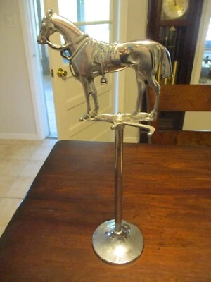Estampado TOOMEY'S Ch-Ch caballo autoportante chimenea soporte de colección 19"" de alto Foto 1 de 4