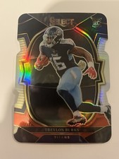 2022 Panini Select Treylon Burks Concourse Black & Red Prizm Die-Cut RC #39