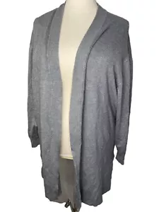 NWT Worthington Women’s Cardigan Knit Heather Gray Comfort Size 4x - Picture 1 of 9