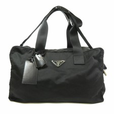 PRADA   Boston bag with logo Nylon