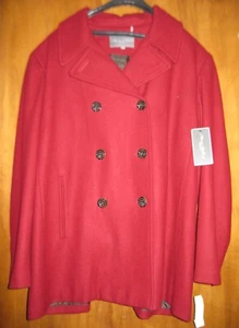 Marvin Richards Wool Blend Women's 2X Melton Pea Jacket NWT - Bild 1 von 6