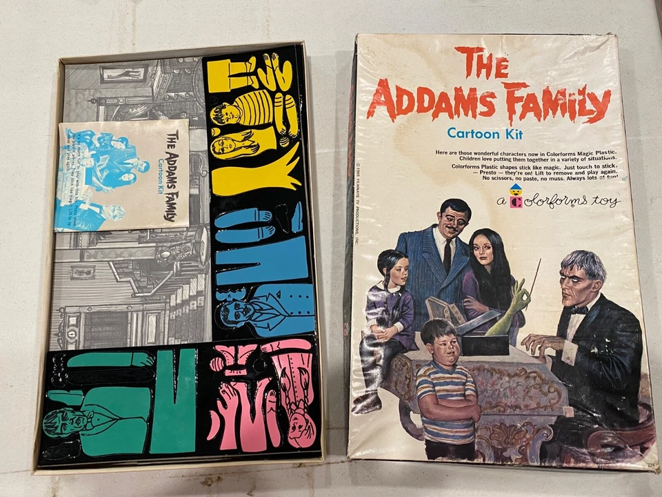 Rare! Addams Family colorforms kit - 1965 - near complete  - Image 1 of 1
