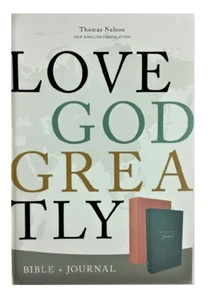 Thomas Nelson NET Love God Greatly Bible; 2020 Pink Hard Cover; 9.5 Font Size - Imagen 1 de 9
