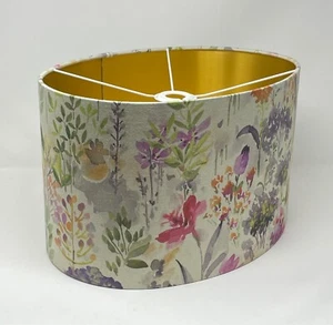 Pantalla Aylesbury Brezo Floral Cepillado Dorado Ovalado Pantalla de Luz - Imagen 1 de 12