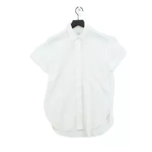 Closed Women's Shirt S White 100% Cotton Short Sleeve Collared Basic - Picture 1 of 5