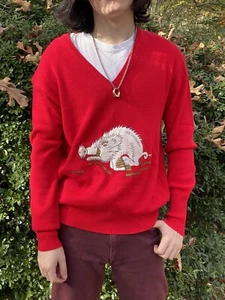 MM Cohn Vintage Arkansas Razorbacks bestickter Pullover hochwertig Unisex Medium - Bild 1 von 6