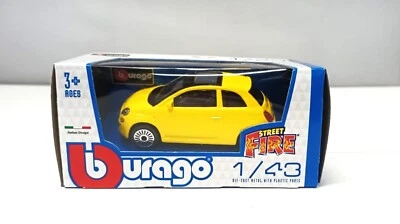 Fiat 500 Cinquecento Gialla Yellow Burago Bburago 1:43 Nuovo 1/43 - Immagine 1 di 4