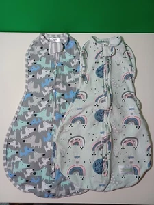 Woombie Air Unisex Baby Swaddle belüfteter Schlafsack weiß 0-3 Monate 6er Set - Bild 1 von 6