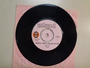 BLIND FAITH:Change Of Address From June 23rd 1969-Sales Office-U.K. 7" Island DJ - Picture 1 of 2