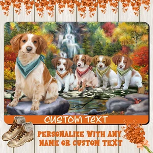 Brittany Spaniel Dog Floor Mat Personalized Anti-Slip Pet Door Mat Indoor NWT - Picture 1 of 45