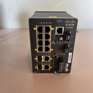 CISCO IE 2000 INDUSTRIAL ETHERNET SWITCH PLC/AUTOMATION  IE-2000-8TC-L - Picture 1 of 6